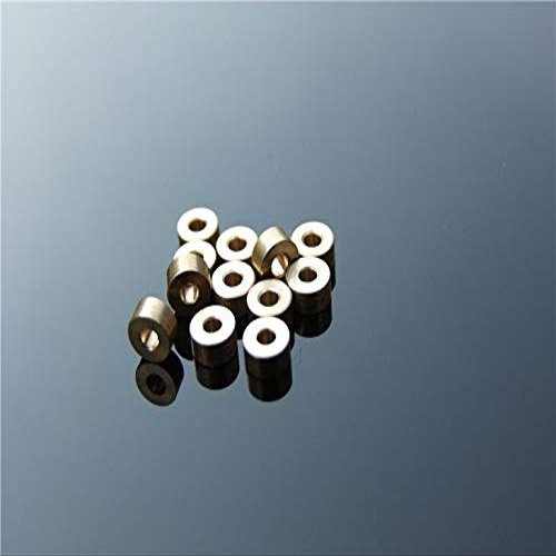 10Pcs Brass Bushings Metal Bearrings Axle Drive Bearrings Spacers Mini 4WD Model Making Accessories - (Color: 5x2.05mm)