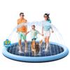 VISTOP Non-Slip Splash Pad for Kids and Dog, Thicken Sprinkler Pool Summer Outdoor Water Toys - Fun Backyard Fountain Play Mat for Baby Girls Boys Children or Pet Dog (87 inch, Blue&Blue) view 1