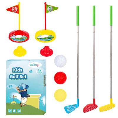 Liberry Toddler Golf Set, Retractable Toy Golf Clubs for Kids Ages 2 3 4 5, Indoor and Outdoor Sports Games Birthday Gift for Boys Girls