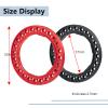 Maleonn 4PCS RC Aluminum Alloy 1.9 Beadlock Wheel Rings Replacement Rings for 1/10 Scale SCX10 D90 Wraith 90048 90018 RR10 RC Crawler Car Accessories, Matte Black view 3