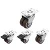 GAXQFEI Smallor Wheels,Swivelers,Transportationers,Brakeers,Trolleyors,Bea80Kg,for Indoor/Outdoornitureor/2Swivel+2Brake/50Mm/2In view 1