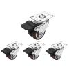 GAXQFEI Smallor Wheels,Swivelers,Transportationers,Brakeers,Trolleyors,Bea80Kg,for Indoor/Outdoornitureor/4Brake/50Mm/2In view 1