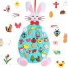 Hying Easter DIY Felt Rabbit Set - Bunny Craft Kits With Detachable Ornament, Happy Easter Chick Eggs for Wall Hanging, Home Party Decoration Supplies view 1