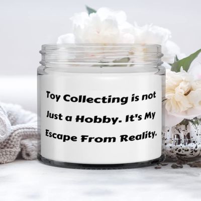 Toy Collecting is not Just a Hobby. It's My Escape From Reality. Candle, Toy Collecting Present From, Sarcasm For Friends