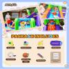 AirMyFun Water Bounce House Inflatable Bounce House for Kids with Blower. Family Backyard Bouncy Castle with Fun Doorway Tunnel, Climbing Wall, Long Safe Return Curved Slide and Ball Shooting view 3