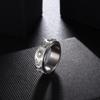 Magitaco Stainless Steel Spinner Rings Fidget Band Rings Moon Star Flower Butterfly Anxiety Rings for Women Men view 3