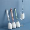 2pcs Brush Cleaning Set Detachable Sponge Cleaning Brush Non Scratch Glassware Bottle Washing Brushes with Long Handle Cup Cleaning Brush for Coffee Mugs Milk Cups Baby Bottles (replacement head-4pcs) view 3