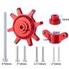 RCLIONS 1.9/2.2 Inch RC Beadlock Wheel Hub Tire Installation&Removal Tool Assembly for TRX4 SCX10 1/10 RC Crawler Car Upgrade Parts (Red) view 2