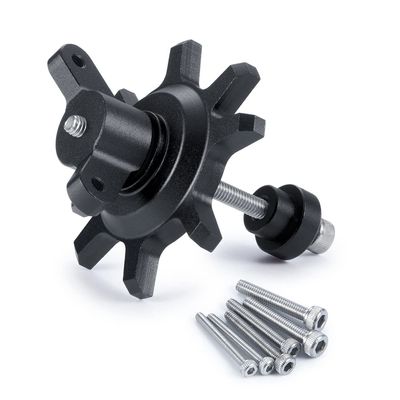 RCLIONS 1.9/2.2 Inch RC Beadlock Wheel Hub Tire Installation&Removal Tool Assembly for TRX4 SCX10 1/10 RC Crawler Car Upgrade Parts (Black)