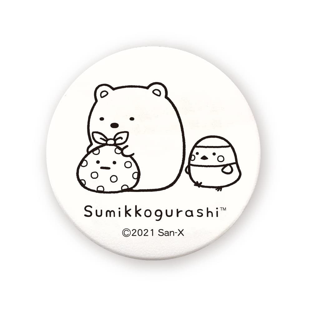 Tees Factory SG-5542187SI Sumikko Gurashi Coloring Can Badge, Small, Polar Bear, 2.2 x Depth 0.3 inches (5.6 x 0.7 cm)