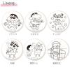 Tee's Factory KS-5542179ES Crayon Shin-chan Coloring Can Badge, Small, Garden Principal, 2.2 x D0.3 inches (5.6 x 0.7 cm) view 3