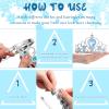 Chalyna 12 Pcs Princess Crowns Tiara Wand for Little Girl Silver Heart Jewel Plastic Tiara Winter Gift for Birthday(Blue,Heart Style) view 4