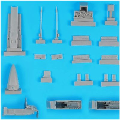 Black Dog HAUA48136 1/48 FMA IA-58 Pukara Landing Gear Storage Gun for Kinetic Plastic Model Parts