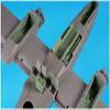Black Dog HAUA48136 1/48 FMA IA-58 Pukara Landing Gear Storage Gun for Kinetic Plastic Model Parts view 3