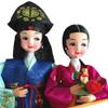 Korean Beauty Hanbok Dolls Korean Traditional Bride Groom Wedding Doll Figurines Basic Wedding Gift Marriage Couple Dolls (5) view 2