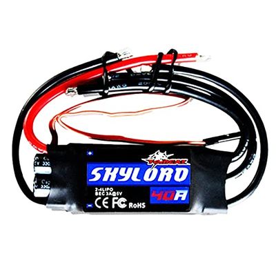 Dynam Skylord ESC 40A Switch UBEC 5V 3A for RC Model Warbird Sporter Trainer Airplane Helicopter
