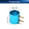 Heyiarbeit Aluminum 24mm RC Boat Motor Water Cooling Jacket with Inlet & Outlet Fittings Heatsink for 20-Series RC Boat Motor Part Accessory (Blue) view 2