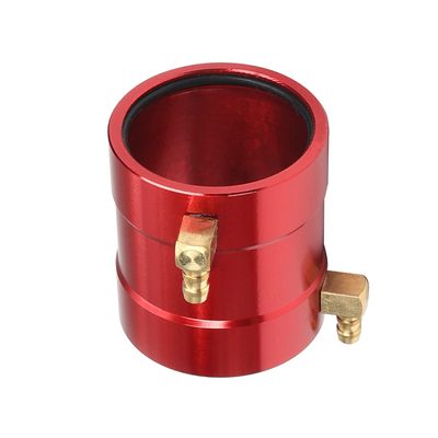 Heyiarbeit Aluminum 36mm RC Boat Motor Water Cooling Jacket with Inlet & Outlet Fittings Heatsink for 28-Series RC Boat Motor Part Accessory (Red)