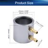 Heyiarbeit Aluminum 24mm RC Boat Motor Water Cooling Jacket with Inlet & Outlet Fittings Heatsink for 20-Series RC Boat Motor Part Accessory (Silver) view 2