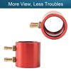 Heyiarbeit Aluminum 24mm RC Boat Motor Water Cooling Jacket with Inlet & Outlet Fittings Heatsink for 20-Series RC Boat Motor Part Accessory (Red) view 3