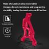 GLOBACT 4-Pack Aluminum Alloy Front Upper Lower Suspension Arms Set Upgrades Parts for 1/8 ARRMA Typhon 6S 1/7 ARRMA Felony 6S Infraction 6S Limitless Replace AR330503 AR330215 (Red) view 2
