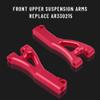 GLOBACT 4-Pack Aluminum Alloy Front Upper Lower Suspension Arms Set Upgrades Parts for 1/8 ARRMA Typhon 6S 1/7 ARRMA Felony 6S Infraction 6S Limitless Replace AR330503 AR330215 (Red) view 3