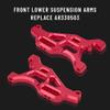 GLOBACT 4-Pack Aluminum Alloy Front Upper Lower Suspension Arms Set Upgrades Parts for 1/8 ARRMA Typhon 6S 1/7 ARRMA Felony 6S Infraction 6S Limitless Replace AR330503 AR330215 (Red) view 4