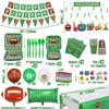Football Party Supplies - Including Banner, Football Silicone Bracelet, Hanging Swirl, Plates, Cups, Napkins, Tableware, Tablecloth, Balloons for Game Day, Football Party Decorations, Serve 20 view 2
