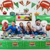 Football Party Supplies - Including Banner, Football Silicone Bracelet, Hanging Swirl, Plates, Cups, Napkins, Tableware, Tablecloth, Balloons for Game Day, Football Party Decorations, Serve 20 view 4