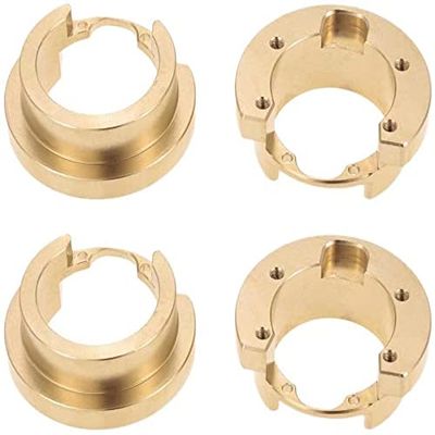 for Traxxas TRX-4 4pcs Brass Counterweight Steering Block Wheel Axle with Stainless Screws