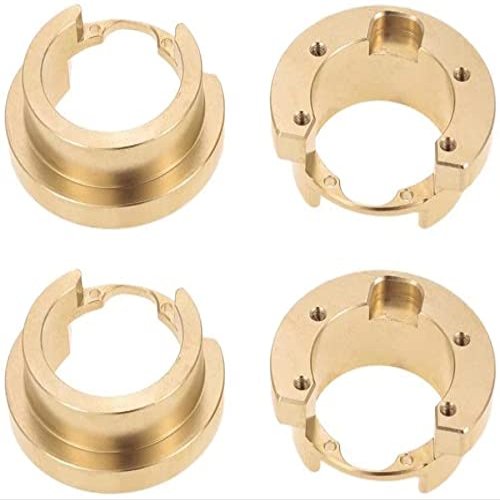 for Traxxas TRX-4 4pcs Brass Counterweight Steering Block Wheel Axle with Stainless Screws
