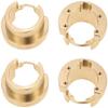 for Traxxas TRX-4 4pcs Brass Counterweight Steering Block Wheel Axle with Stainless Screws view 1