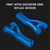 GLOBACT 4-Pack Aluminum Alloy Front Upper Lower Suspension Arms Set Upgrades Parts for 1/8 ARRMA Typhon 6S 1/7 ARRMA Felony 6S Infraction 6S Limitless Replace AR330503 AR330215 (Blue) view 3
