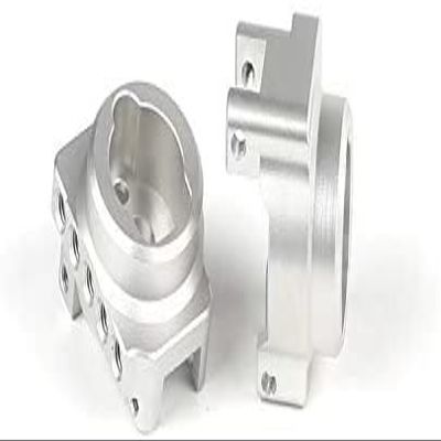 for Traxxas TRX4 8256 Aluminum CNC Machined Rear Axle C-Hub with Lower Damper Mount (2pcs) Silver