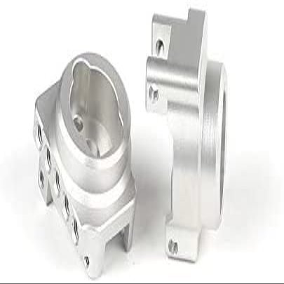 for Traxxas TRX4 8256 Aluminum CNC Machined Rear Axle C-Hub with Lower Damper Mount (2pcs) Silver
