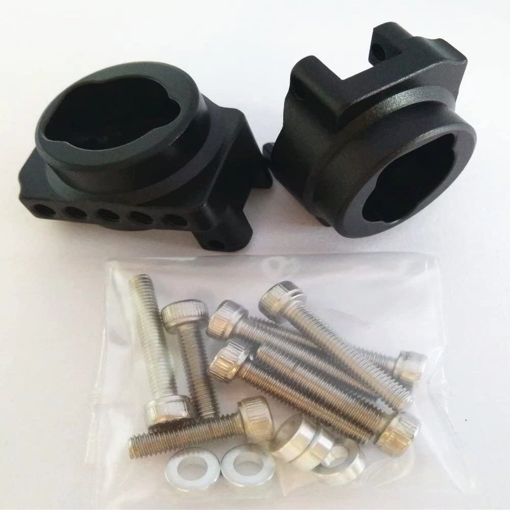 for Traxxas TRX4 8256 Aluminum CNC Machined Rear Axle C-Hub with Lower Damper Mount (2pcs) Black