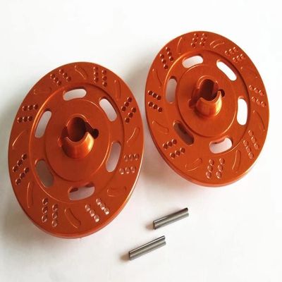for Traxxas 1/7 Unlimited Desert Racer UDR 8569 Aluminum Brake Disc Drive Hub (2PCS) Orange