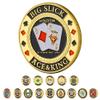 LuluCircle Poker Guard, Weights for Poker, Poker Gifts for Men, Poker Card Protector, Poker Accessories, Poker Chips with Plastic Case (Big Slick) view 1