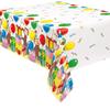 Curious George Party Supplies Bundle Pack Includes 2 Plastic Table Covers and 1 Dinosaur Sticker Sheet view 2