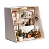 Montidey DIY Miniature Dollhouse Kit Paper Tip Life Paper House Creative Room with Furniture Puzzle Handcrafted Toys Best Birthday Gifts for Adults (Xiangyang Study) view 2