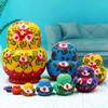 BDPP Matryoshka Russian Nesting Dolls 10-Layer Nesting Dolls Creative Educational Toy Hand-Painted Matryoshka Birthday Halloween Wish Gift The Best New Year Gift (Color : A) view 3