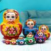 BDPP Matryoshka Russian Nesting Dolls 10-Layer Nesting Dolls Creative Educational Toy Hand-Painted Matryoshka Birthday Halloween Wish Gift The Best New Year Gift (Color : A) view 4