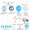 Elkanah Baptism, Christening, Communion Decorations: White & Silver God Bless Banner, Cross Cake Topper, Balloons, Angels, Arch Strip & More view 2