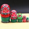 BDPP Matryoshka Russian Nesting Dolls 5-Layer Nesting Dolls Hand-Painted Wooden Creative Educational Toy Matryoshka Halloween Collection Gift The Best New Year Gift (Color : A) view 3