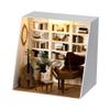 Montidey DIY Miniature Dollhouse Kit Paper Tip Life Paper House Creative Room with Furniture Puzzle Handcrafted Toys Best Birthday Gifts for Adults (Moonlight Ensemble) view 1