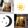 Montidey DIY Miniature Dollhouse Kit Paper Tip Life Paper House Creative Room with Furniture Puzzle Handcrafted Toys Best Birthday Gifts for Adults (Moonlight Ensemble) view 3