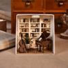 Montidey DIY Miniature Dollhouse Kit Paper Tip Life Paper House Creative Room with Furniture Puzzle Handcrafted Toys Best Birthday Gifts for Adults (Moonlight Ensemble) view 4