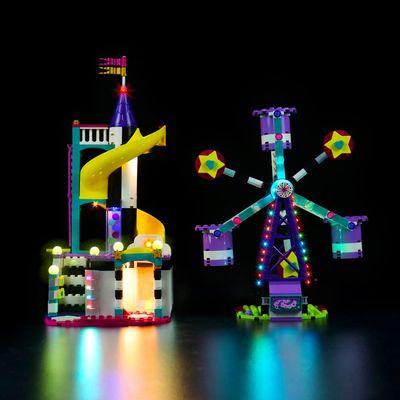 Brick Shine Light kit for Friends Magical Ferris Wheel and Slide 41689(Model Set is not Included) (Classic Version)