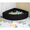 UHAPPYEE Ball Pit Black,Sector Foam Ball Pits for Toddlers,Ball Pit Pool Playpen Foldable & Portable Soft Ball Pool 35.4x 11.8 view 2