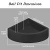 UHAPPYEE Ball Pit Black,Sector Foam Ball Pits for Toddlers,Ball Pit Pool Playpen Foldable & Portable Soft Ball Pool 35.4x 11.8 view 3